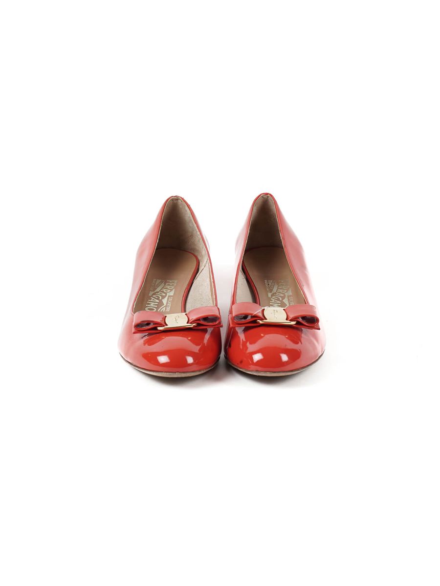 Vara Red Patent Leather Pumps Size - 9.5