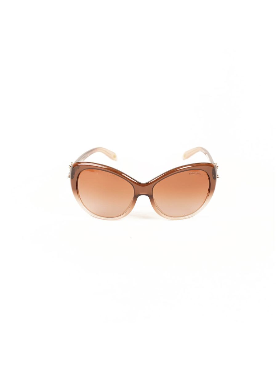 Tiffany'S Ombre Swaroski Brown Sunglasses