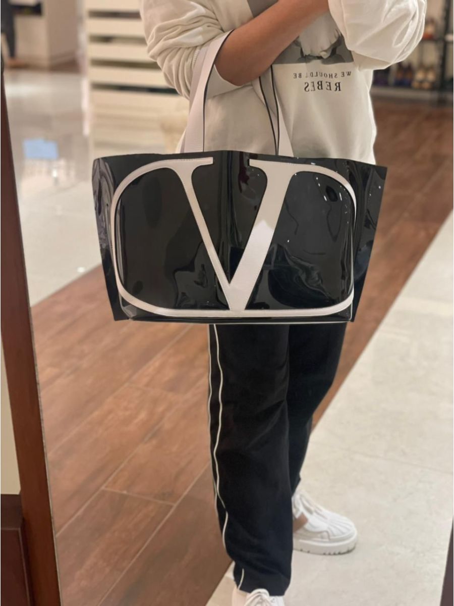 Valentino Garvani V Logo Shoulder Bag
