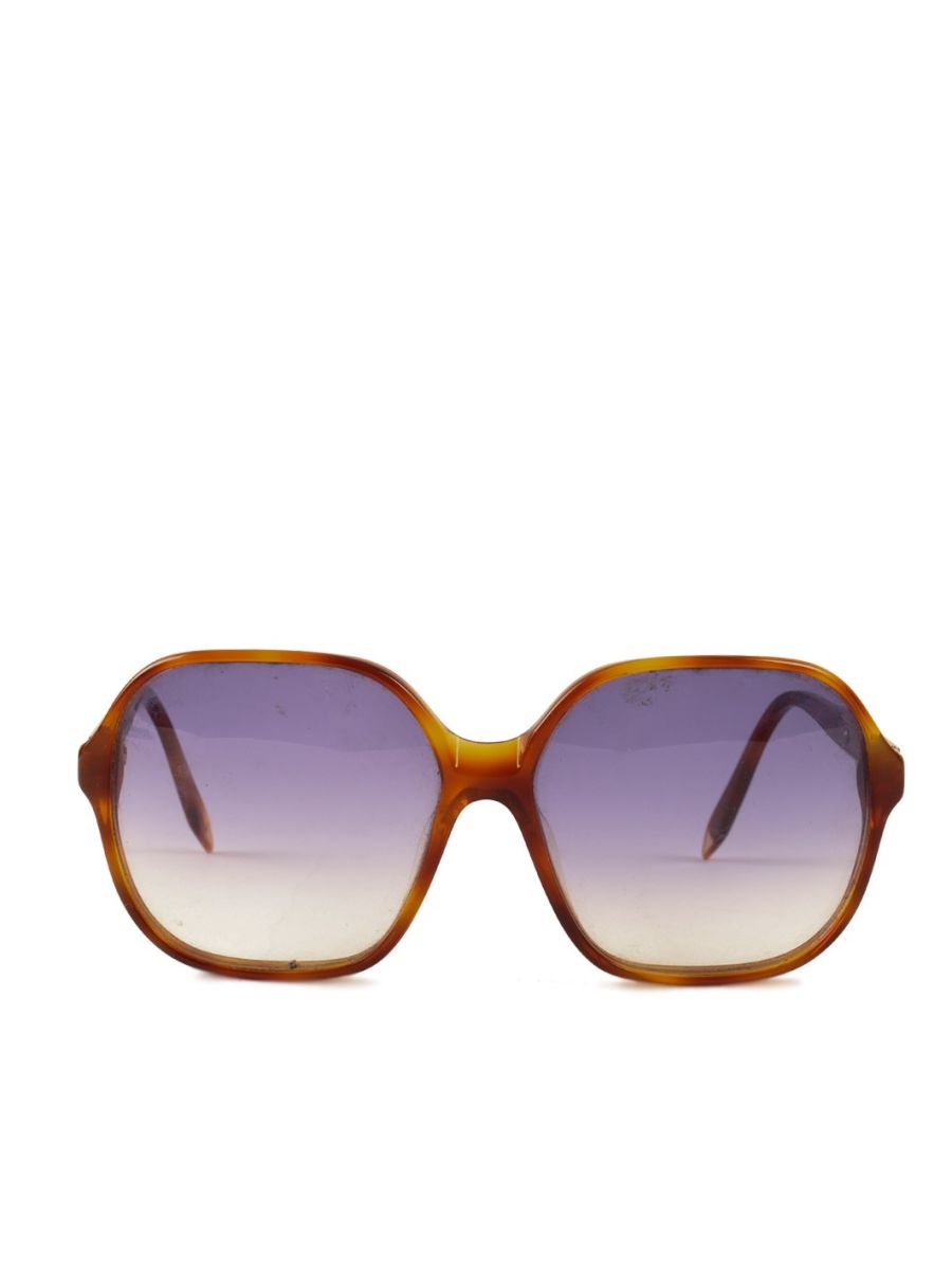 Light Brown acetate square frame sunglasses 