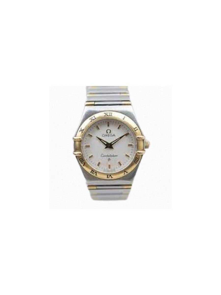 Omega Constellation 26mm chronograph two-tone watch