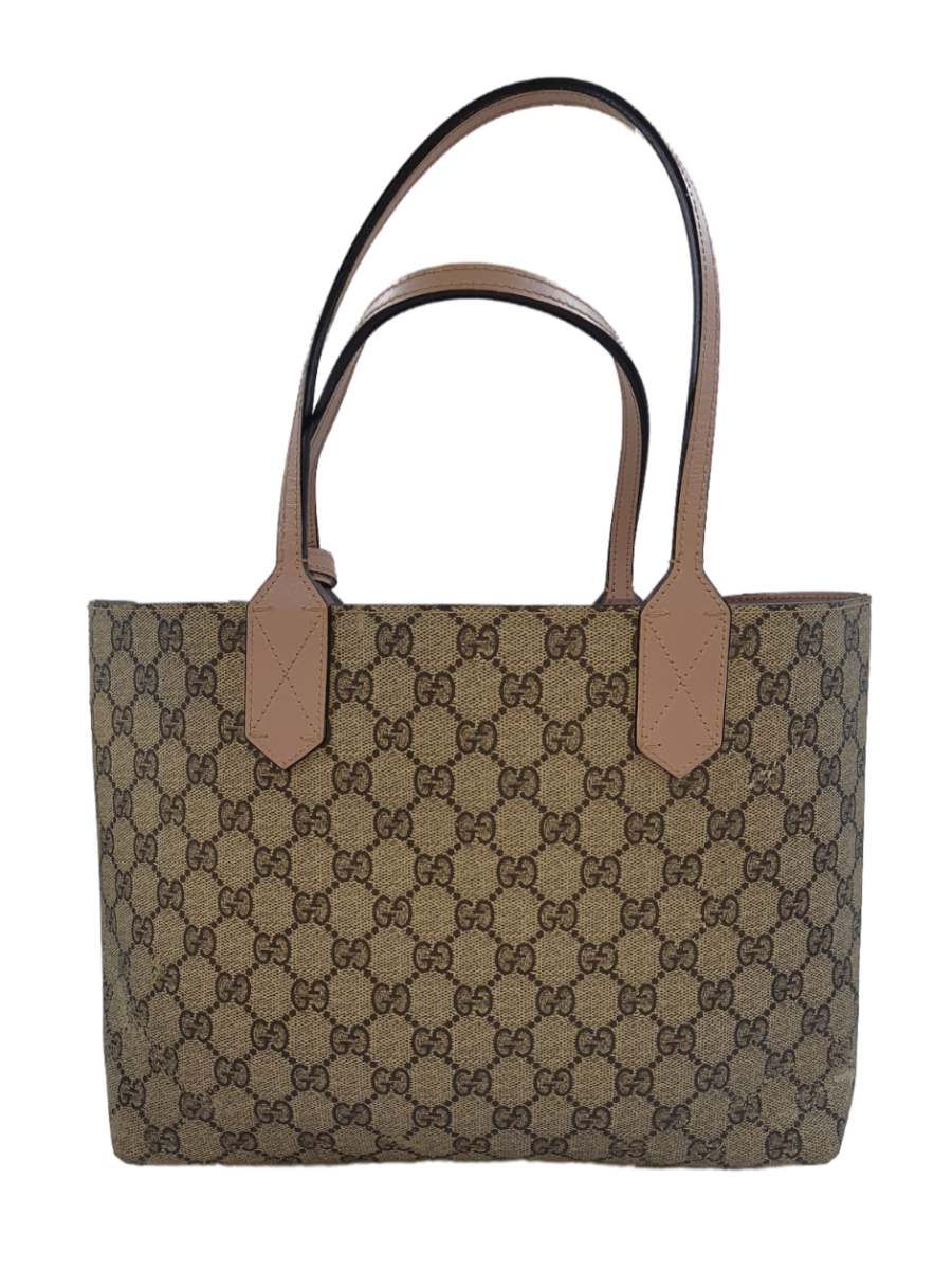 Gucci Reversible GG Leather Tote- Pink Leather Mini Tote